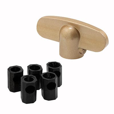 Prime Line H 3894/3896 Universal Tee-Crank Casement Window Handle, 2-Pk.