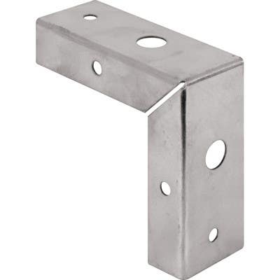 Prime Line N 7195 Bi-Fold Door Corner Repair Bracket, Stamped Steel, 1-3/8 In., 2-Pk.