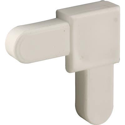 Prime Line PL 14336 Screen Frame Corner, Square Cut, White Plastic, 5/8 x 1/4 In., 20-Pk.