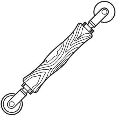 Prime Line P 7505 Standard Duty Wood Rolling Tool With Steel Wheel