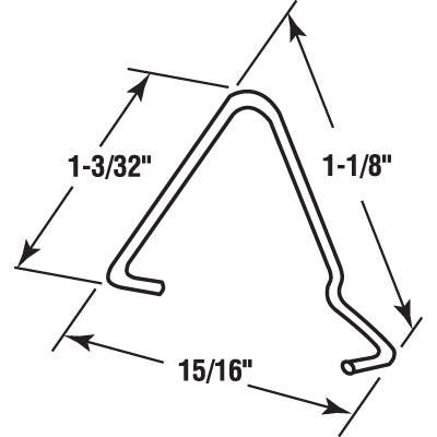 Prime Line PL 14856 Window Glazing Clip, Steel Sash, 50-Pk.