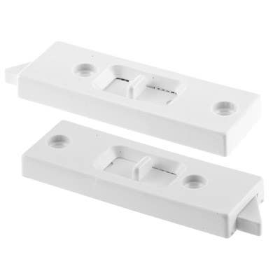 Prime Line F 2598 Tilt Latch, Spring Loaded, White, Plastic, 2-Pk.