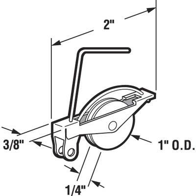 Prime Line B 610 Sliding screen door roller
