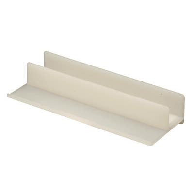 Prime Line M 6221 Tub Enclosure Bottom Guide, White, Plastic, Self-Adhesive