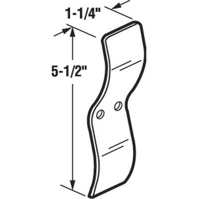 Prime Line F 2538 Side Mount Wood Window Sash Spring, Chrome Plated Steel, 2-Pk.