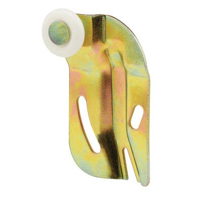 Prime Line N 6508 Wardrobe Door Roller Assembly, Front, 3/4 inch nylon roller, 2-Pk.