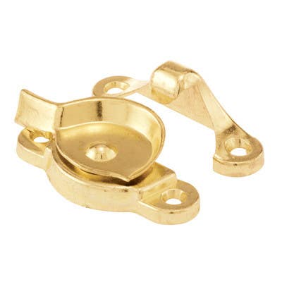 Prime Line F 2574 Double Hung Window Sash Lock, Bright Brass, 1-15/16 In.