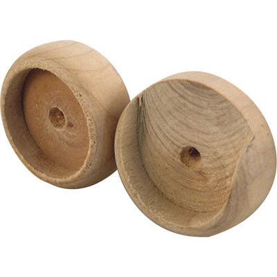Prime Line N 6794 Wooden Closet Pole Socket, 1-3/8 In., 2-Pk.