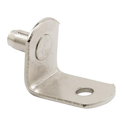 Prime Line U 10171 20-Lb. Shelf Support Peg, 5mm, Nickel Plated Steel, 8-Pk.
