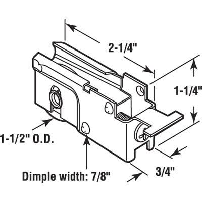 Prime Line D 1525 Sliding Glass Patio Door Roller Assembly, Marshall, 1-1/2 In.