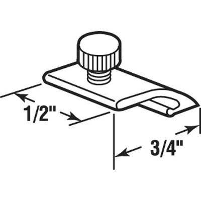 Prime Line PL 7955 Storm Door Clips, 3/4 x 1/2 In., 8-Pk.
