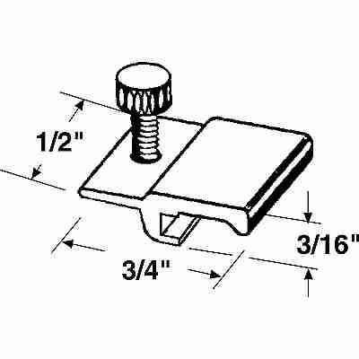 Prime Line PL 7959 Storm Door Clips, Self Locking, 3/4 In., 8-Pk.