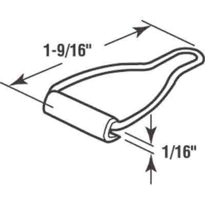 Prime Line PL 7768 Spline Chain Bail Latches, Aluminum, 4-Pk.