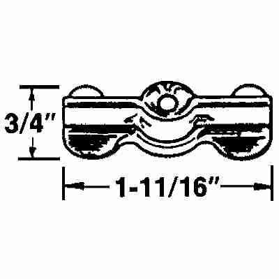 Prime Line PL 7967 Storm Door Turn Buttons With Screws, Aluminum, 1-11/16 x 3/4 In., 6-Pk.
