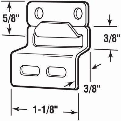 Prime Line L 5791 Window Screen Hanger, Top Mount, Aluminum, 4-Pk.