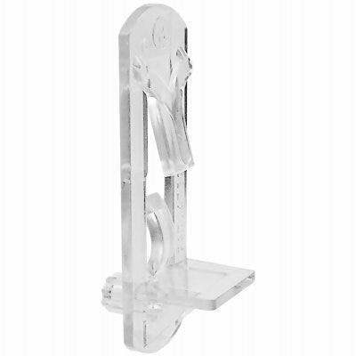 Prime Line U 11299 Shelf Support Peg, Self-Locking, Clear Plasatic, 1/4 x 1/2 In., 4-Pk.