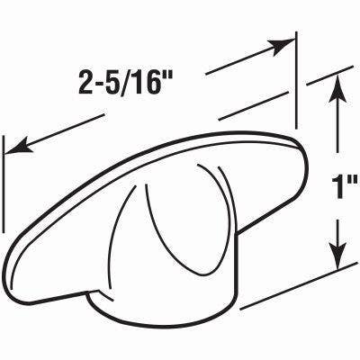 Prime Line 173553 Tee Window Handle, Spline Socket, Stone Color, 3/8-In., 2-Pk.