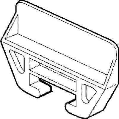 Prime Line 221376 White Polyethelene Drawer Guide