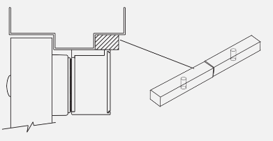 Schlage 490F Filler Plate For M490 Maglock & M490DE Delayed Egress Maglock