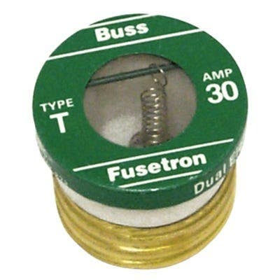 Cooper Bussmann T Plug Fuse, 4-Pk.