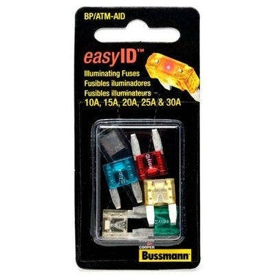 Cooper Bussmann BP/ATM-AID Fast-Acting Mini Blade Fuse Assortment, 5-Pc.
