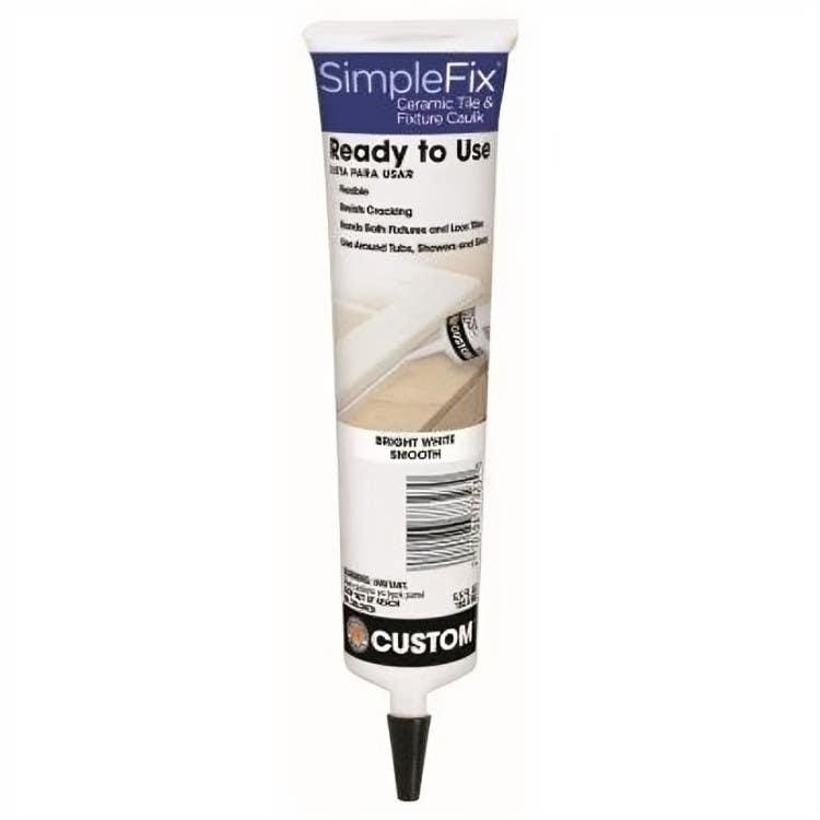Custom Building Products CTFC3815 Bright White Smooth Ceramic Tile & Fixture Caulk