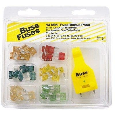 Cooper Bussmann NO.43 43-Pc. ATM Mini Fuse Assortment
