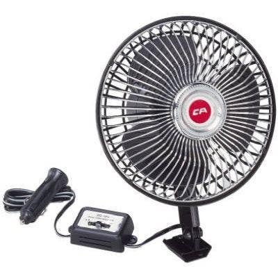 Custom Accessories 40009 Auto Oscillating Fan, 2-Speed