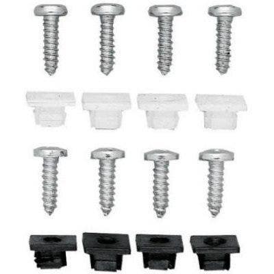 Custom Accessories 93323 License Plate Fastener,  Black,Nylon, 4 Pk.