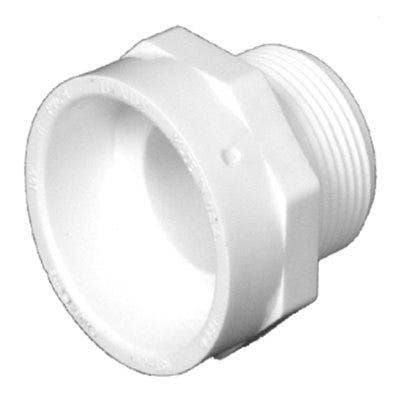 Charlotte Pipe & Foundry Company PVC 00109 Schedule 40 DWV PVC Pipe Adapter, MPT