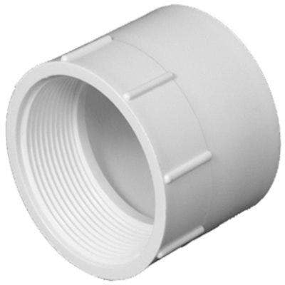 Charlotte Pipe & Foundry Company PVC 00101  1 Schedule 40 DWV Pipe Adapter, PVC, 2 in FPT