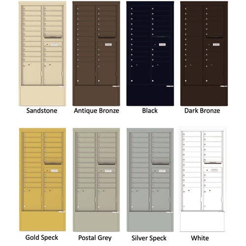 Authentic Parts 4C16D-15-D Versatile 4C Depot with Module,15 Tenant Doors with 3 Parcel Lockers