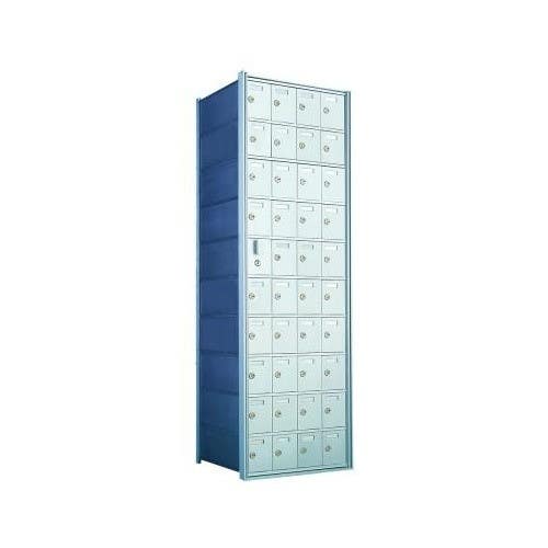 Authentic Parts 160010 1600 Series Front Loading, Recess-Mounted Horizontal Mailbox, 55-1/4" Height