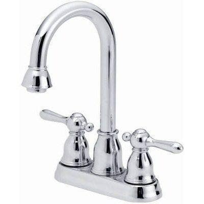 Homewerks Worldwide 204672 Bar Faucet, 2 Metal Handles, Brushed Nickel