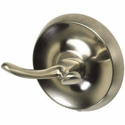 Homewerks Worldwide 231174 Rounded Robe Hook, Brushed Nickel