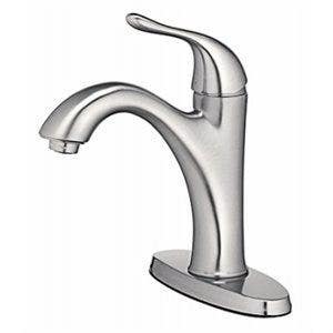 Homewerks Worldwide 24209 Lavatory Faucet With Plastic Pop-Up, Single Lever