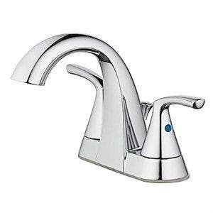 Homewerks Worldwide 24211 Centerset Lavatory Faucet With Pop-Up, 2 Zinc Lever Handles