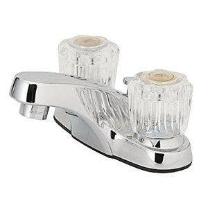 Homewerks Worldwide 24243 Lavatory Faucet, 2 Acrylic Handles, Chrome