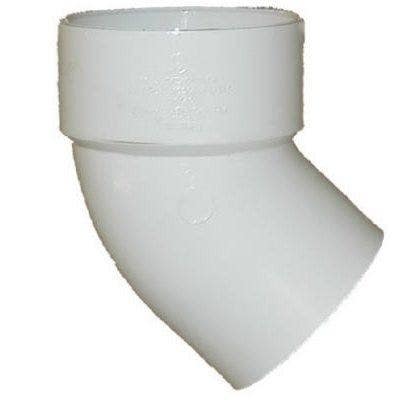 Charlotte Pipe & Foundry Company PVC 01323  0600HA Schedule 30 PVC DWV 45 Degree Street Elbow, 3 in