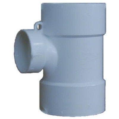 Charlotte Pipe & Foundry Company PVC 01401  0600HA Schedule 30 PVC DWV Reducing Sanitary Tee, 3 x 1-1/2 in