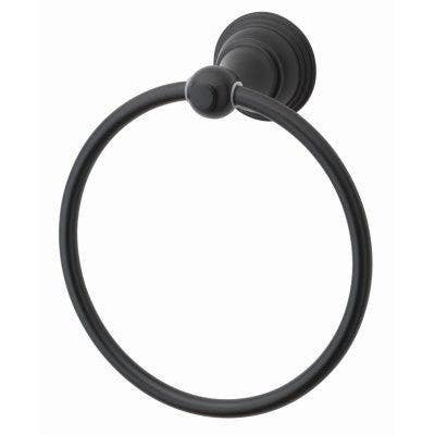 Homewerks Worldwide 109721 Towel Ring, Vintage Design, Matte Black