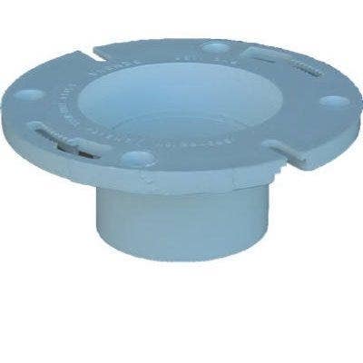 Charlotte Pipe & Foundry Company PVC 01800K 0600HA Schedule 30 DWV Closet Flange, 3 x 4 in