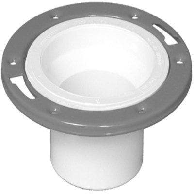 Charlotte Pipe & Foundry Company PVC 00812  0600HA PVC Closet Flange Spigot, White, 4 x 3 in