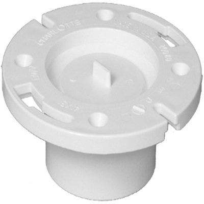 Charlotte Pipe & Foundry Company PVC 00800K 0600HA Schedule 40 DWV PVC Top Closet Flange, 3 x 4 in