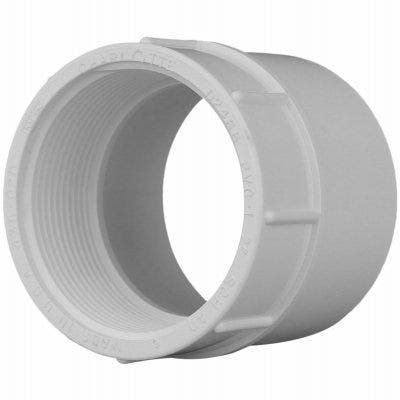 Charlotte Pipe & Foundry Company PVC 02101 Schedule 40 PVC Pressure Female Adapter, White