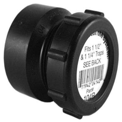 Charlotte Pipe & Foundry Company ABS 00104R 0600HA ABS/DWV Trap Adapter, 1-1/2 in
