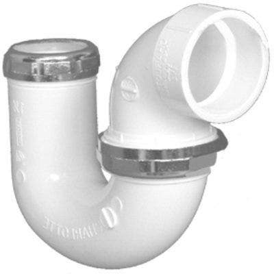 Charlotte Pipe & Foundry Company PVC 00711X 0600HA Schedule 40 DWV PVC P-Trap, 1.5 in