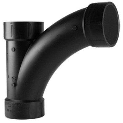 Charlotte Pipe & Foundry Company ABS 00501 ABS/DWV Long Turn Tee Wye