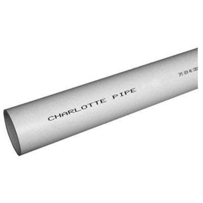 Charlotte Pipe & Foundry Company PVC42000800 Schedule 40 DWV PVC Pipe, Foam Cell Core, 2 in x 20 ft