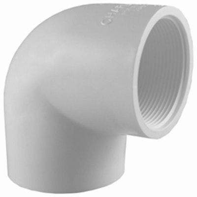 Charlotte Pipe & Foundry Company PVC 0230 Schedule 40 PVC Pressure Pipe Ell, 90 Degree